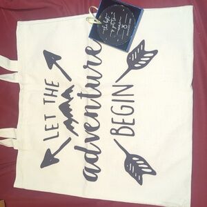 Engagement Canvas Tote Bag And Ornament